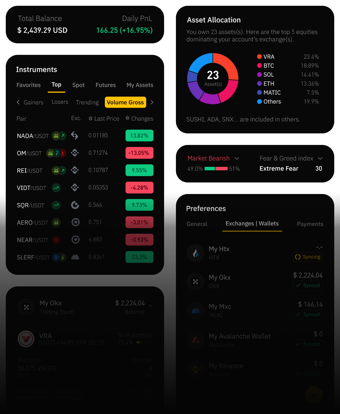 Feature blocks preview on mobile